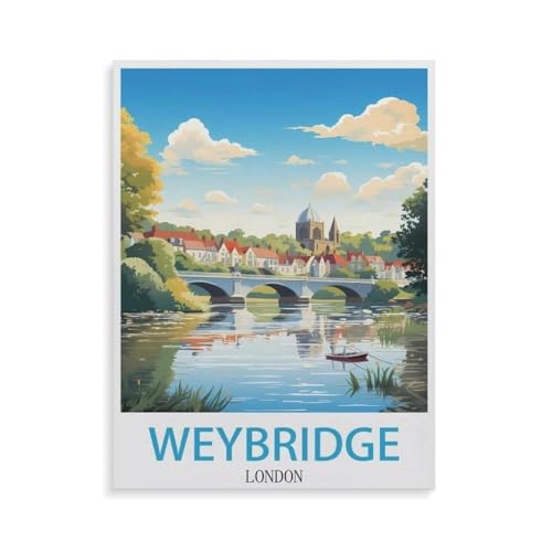 Papier Puzzle Puzzle 1000 Teile，Weybridge London，Erwachsene Klassische Pädagogisches Spielzeug Kinder Lernspiel Herausforderndes Puzzles（38x26cm）-GW48 von YYHMKBYY