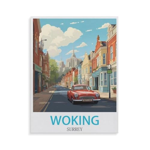 Papier Puzzle Puzzle 1000 Teile，Woking Surrey，Erwachsene Klassische Pädagogisches Spielzeug Kinder Lernspiel Herausforderndes Puzzles（38x26cm）-GW6 von YYHMKBYY