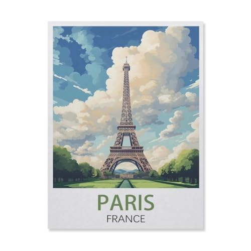 Paris, Frankreich，Puzzle 1000 Teile Erwachsene Kinde Spaß Lernspielzeug Geschenke（50x70cm）-DR13 von YYHMKBYY