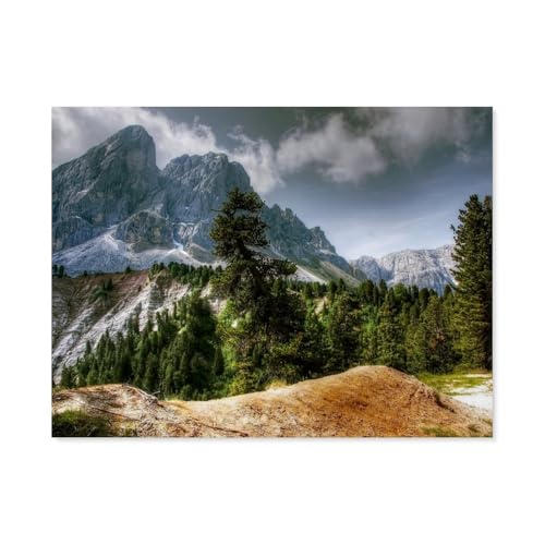 Peitlerkofel - Alta Badia，Puzzles, 1000-teiliges Puzzle Für Erwachsene Und Kinder Ab 10 Jahren（38x26cm）-AP65 von YYHMKBYY