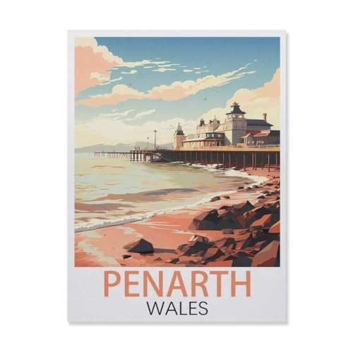 Penarth, Wales，Puzzles, 1000-teiliges Puzzle Für Erwachsene Und Kinder Ab 10 Jahren（75x50cm）-DR73 von YYHMKBYY