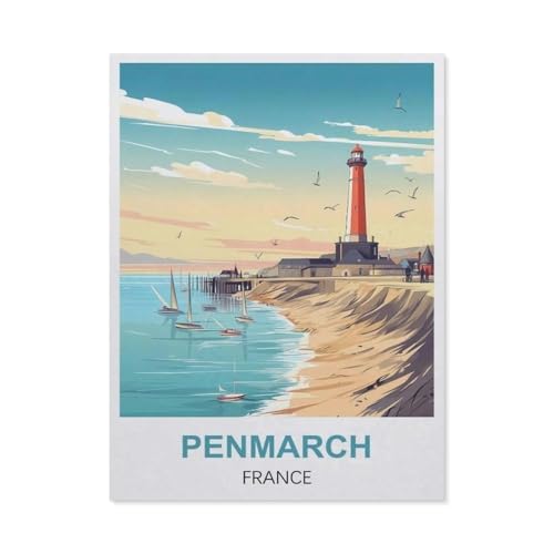 Penmarch, Frankreich，Puzzles 1000 Teile für Erwachsene, Klassische Puzzle Jungen Mädchen Puzzle für Kinder Teenager Lernspiel Spielzeug（38x26cm）-EM25 von YYHMKBYY