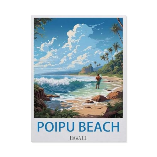 Poipu Beach, Hawaii，Puzzles 1000 Teile für Erwachsene, Klassische Puzzle Jungen Mädchen Puzzle für Kinder Teenager Lernspiel Spielzeug（38x26cm）-EK6 von YYHMKBYY