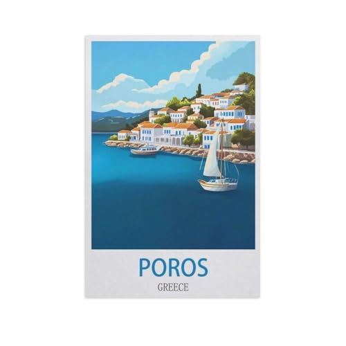 Poros, Griechenland，Holz Puzzle 1000 Teile Spielzeug Für Erwachsene Dekompressionsspiel（75x50cm）-FY46 von YYHMKBYY