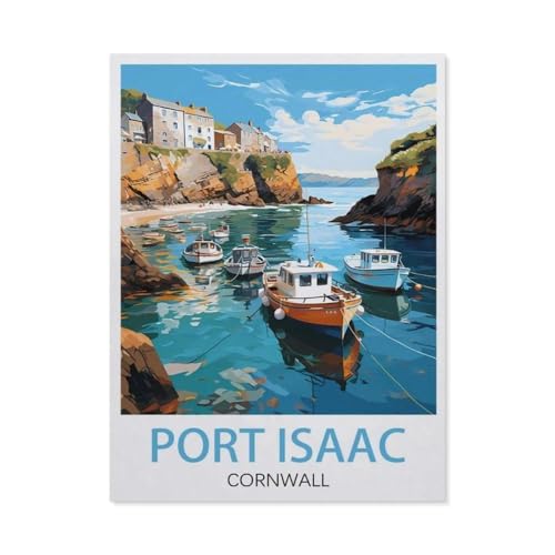 Port Isaac Cornwall，1000 Stück Erwachsene Papier Landschaft Puzzles Für Kinder Lernspielzeug Geschenke（38x26cm）-BA17 von YYHMKBYY