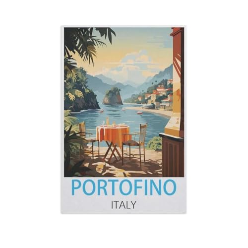 Portofino Italien，Puzzles, 1000-teiliges Puzzle Für Erwachsene Und Kinder Ab 10 Jahren（38x26cm）-FT27 von YYHMKBYY