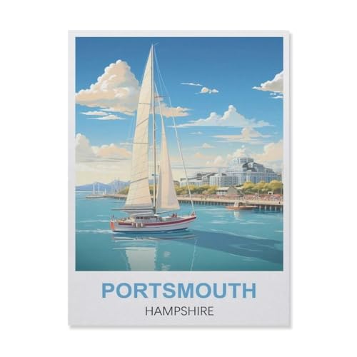 Portsmouth Hampshire，Puzzles, 1000-teiliges Puzzle Für Erwachsene Und Kinder Ab 10 Jahren（38x26cm）-EQ77 von YYHMKBYY