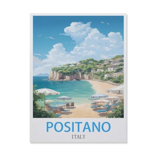 Positano Italy, Puzzle aus Papier, 1000 Teile, Lernspielzeug, Familien-Dekompressionsspiel (50 x 70 cm), FF74 von YYHMKBYY