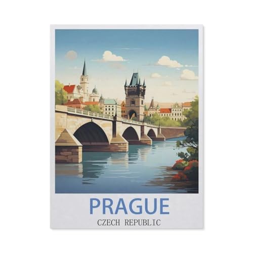 Prag Tschechische Republik, Papier-Puzzle, 1000 Teile, Spielzeug für Erwachsene, Dekompressionsspiel (50 x 70 cm), BP15 von YYHMKBYY
