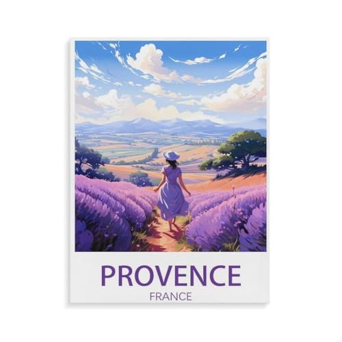 Provence Frankreich Berg，Puzzles 1000 Teile für Erwachsene, Klassische Puzzle Teenager Puzzle Perfektes Pädagogisches Geschenk für Jungen Und Mädchen（38x26cm）-O54 von YYHMKBYY