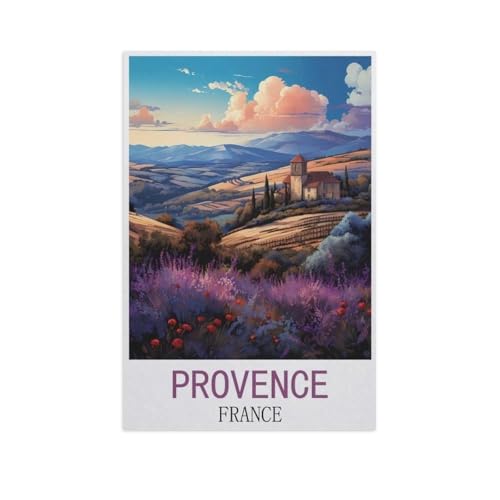 Provence-Frankreich-Puzzle, 1000 Teile für Erwachsene, klassisches Puzzle, Kinderpuzzle, herausfordernde und schwierige Puzzles für Erwachsene und Jugendliche (50 x 70 cm), FN92 von YYHMKBYY