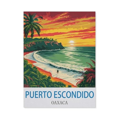 Puerto Escondido, Oaxaca，Puzzles, 1000-teiliges Puzzle Für Erwachsene Und Kinder Ab 10 Jahren（38x26cm）-CI54 von YYHMKBYY