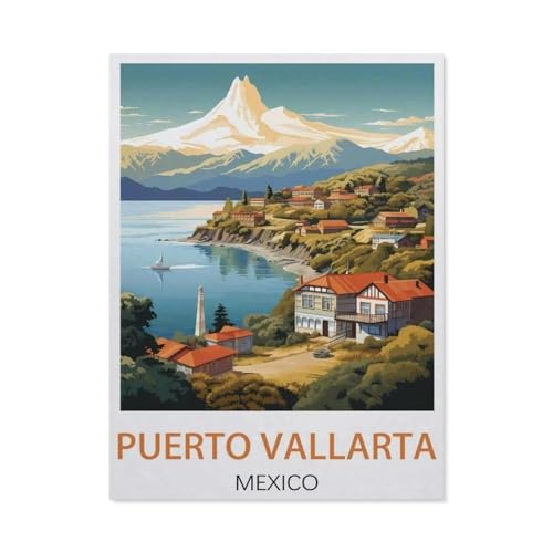 Puerto Vallarta Mexiko, Puzzle 1000 Teile für Erwachsene, klassisches Puzzle, Kinderpuzzle, herausfordernde und schwierige Puzzles für Erwachsene und Jugendliche (75 x 50 cm) - EX92 von YYHMKBYY
