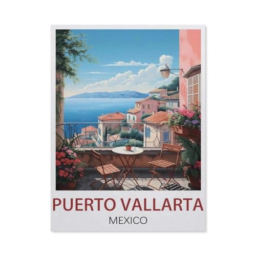Puerto Vallarta Mexiko，Puzzles, 1000-teiliges Puzzle Für Erwachsene Und Kinder Ab 10 Jahren（50x70cm）-EW55 von YYHMKBYY