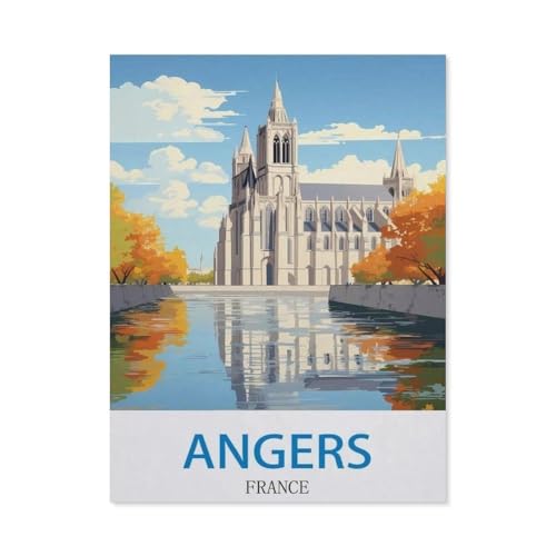 Puzzel Für Erwachsene Jigsaw Puzzle 1000，Angers, Frankreich，DIY Papier Puzzle Einzigartiges Geschenk Wohnkultur Stil（38x26cm）-EA24 von YYHMKBYY