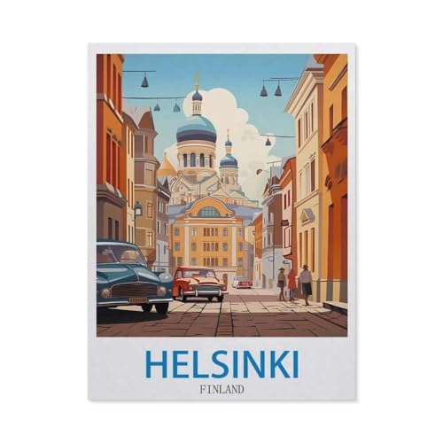 Puzzel Für Erwachsene Jigsaw Puzzle 1000，Finnland，DIY Holz Puzzle Einzigartiges Geschenk Wohnkultur Stil（75x50cm）-ED82 von YYHMKBYY