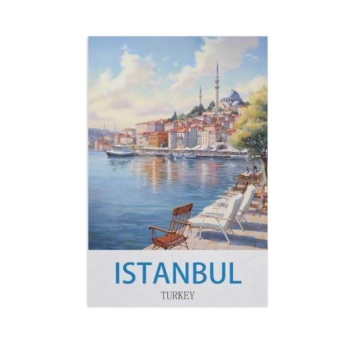 Puzzel Für Erwachsene Jigsaw Puzzle 1000，Istanbul, Türkei，DIY Holz Puzzle Einzigartiges Geschenk Wohnkultur Stil（75x50cm）-GD100 von YYHMKBYY