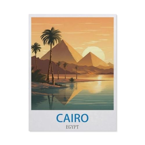 Puzzel Für Erwachsene Jigsaw Puzzle 1000，Kairo, Ägypten，DIY Papier Puzzle Einzigartiges Geschenk Wohnkultur Stil（50x70cm）-CN37 von YYHMKBYY