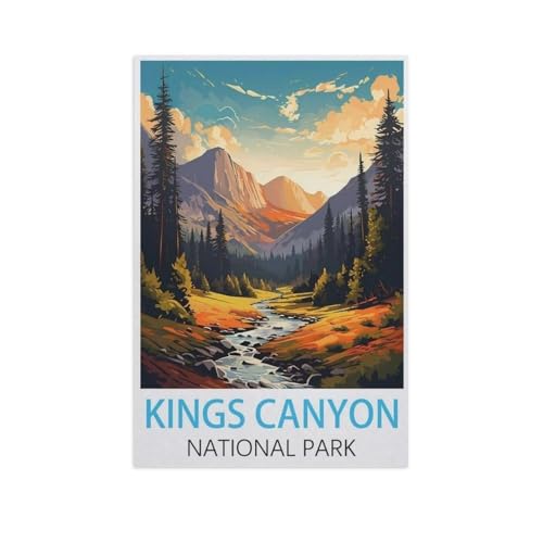 Puzzel Für Erwachsene Jigsaw Puzzle 1000，Kings Canyon Nationalpark，DIY Papp Puzzle Einzigartiges Geschenk（50x70cm）-FP22 von YYHMKBYY