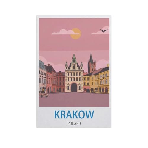Puzzel Für Erwachsene Jigsaw Puzzle 1000，Krakau, Polen，DIY Papp Puzzle Einzigartiges Geschenk（38x26cm）-GA23 von YYHMKBYY