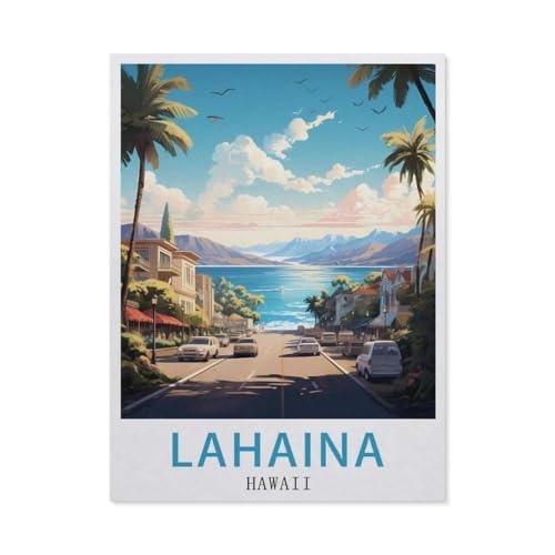Puzzel Für Erwachsene Jigsaw Puzzle 1000，Lahaina Hawaii，DIY Holz Puzzle Einzigartiges Geschenk Wohnkultur Stil（75x50cm）-EW100 von YYHMKBYY