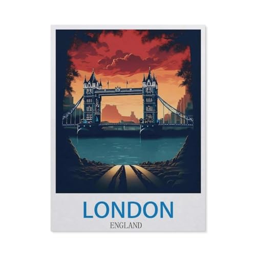 Puzzel Für Erwachsene Jigsaw Puzzle 1000，London, England，DIY Papp Puzzle Einzigartiges Geschenk（75x50cm）-EE46 von YYHMKBYY