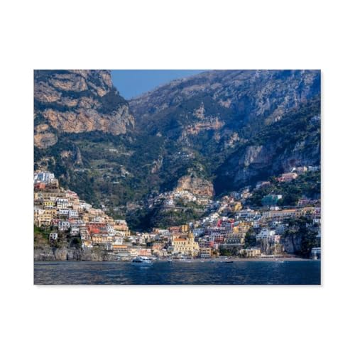 Puzzel Für Erwachsene Jigsaw Puzzle 1000，Positano，DIY Papp Puzzle Einzigartiges Geschenk（38x26cm）-AQ1 von YYHMKBYY