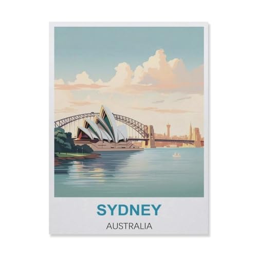 Puzzel Für Erwachsene Jigsaw Puzzle 1000，Sydney Australien，DIY Papier Puzzle Einzigartiges Geschenk Wohnkultur Stil（38x26cm）-FH98 von YYHMKBYY