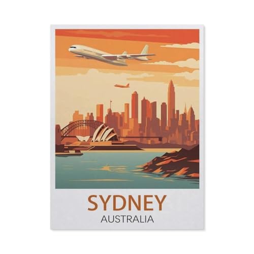 Puzzel Für Erwachsene Jigsaw Puzzle 1000，Sydney Australien，DIY Papp Puzzle Einzigartiges Geschenk（38x26cm）-EX64 von YYHMKBYY
