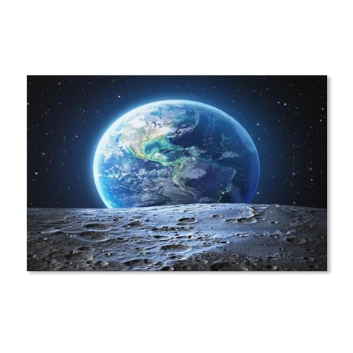 Puzzel Für Erwachsene Jigsaw Puzzle 1000，Universum-Planet-Erde-Landschaft，DIY Holz Puzzle Einzigartiges Geschenk(75x50cm-H14 von YYHMKBYY