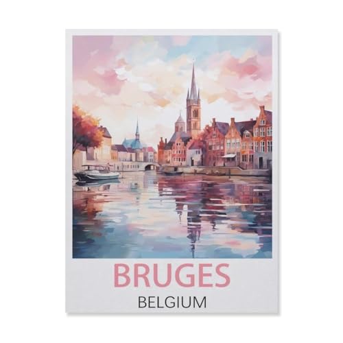Puzzle, 1000 Teile, Brügge, Belgien, DIY-Kunst für Erwachsene (50 x 70 cm), FM53 von YYHMKBYY