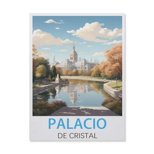 Puzzle, 1000 Teile, Palacio de Cristal, Holz-Spielzeug für Erwachsene, Dekompressionsspiel (75 x 50 cm), FM82 von YYHMKBYY