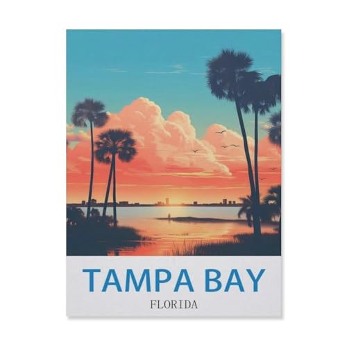 Puzzle, 1000 Teile, Tampa Bay Florida, Holz-Spielzeug für Erwachsene, Dekompressionsspiel (75 x 50 cm), EJ21 von YYHMKBYY