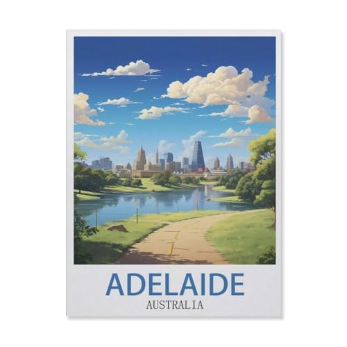 Puzzle，Adelaide, Australien，Für Kinder Und Erwachsene Holz Personalisiertes Puzzle-Spaß-Spiel 1000pcs（75x50cm）-DN67 von YYHMKBYY