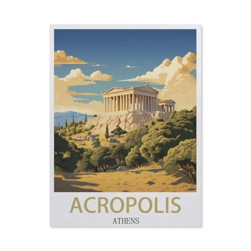 Puzzle，Akropolis Athen，Für Kinder Und Erwachsene Holz Personalisiertes Puzzle-Spaß-Spiel 1000pcs（75x50cm）-EZ9 von YYHMKBYY