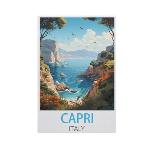 Puzzle，Capri Italien，Für Kinder Und Erwachsene Holz Personalisiertes Puzzle-Spaß-Spiel 1000pcs（75x50cm）-FV8 von YYHMKBYY