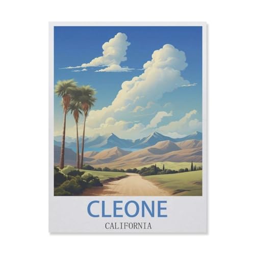Puzzle，Cleone, Kalifornien，Für Kinder Und Erwachsene Holz Personalisiertes Puzzle-Spaß-Spiel 1000pcs（75x50cm）-DM21 von YYHMKBYY