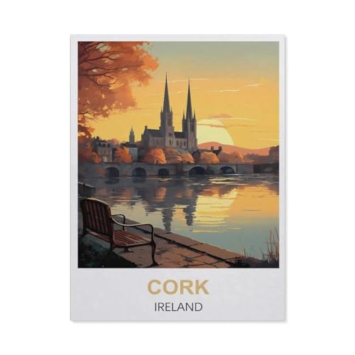 Puzzle，Cork, Irland，Für Kinder Und Erwachsene Holz Personalisiertes Puzzle-Spaß-Spiel 1000pcs（75x50cm）-EO7 von YYHMKBYY