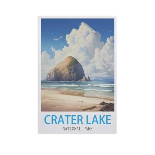 Puzzle，Crater Lake Nationalpark，Für Kinder Und Erwachsene Holz Personalisiertes Puzzle-Spaß-Spiel 1000pcs（75x50cm）-GJ1 von YYHMKBYY