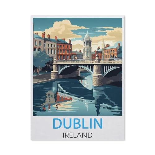 Puzzle，Dublin Irland，Für Kinder Und Erwachsene Holz Personalisiertes Puzzle-Spaß-Spiel 1000pcs（75x50cm）-BH76 von YYHMKBYY