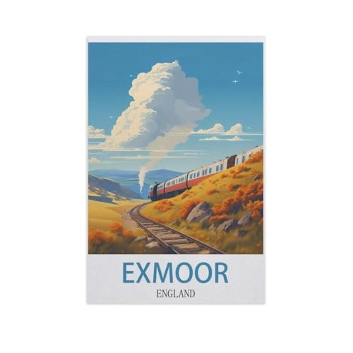 Puzzle，Exmoor, England，Für Kinder Und Erwachsene Holz Personalisiertes Puzzle-Spaß-Spiel 1000pcs（75x50cm）-AN81 von YYHMKBYY