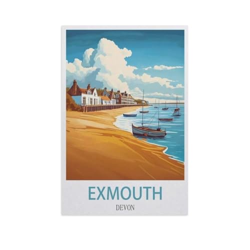 Puzzle，Exmouth, Devon，Für Kinder Und Erwachsene Holz Personalisiertes Puzzle-Spaß-Spiel 1000pcs（75x50cm）-FY76 von YYHMKBYY