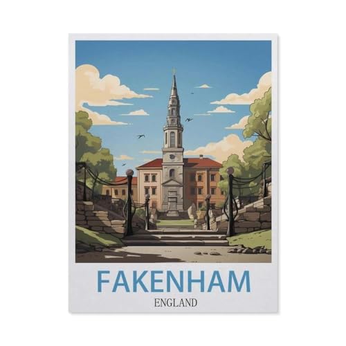 Puzzle，Fakenham, England，Für Kinder Und Erwachsene Holz Personalisiertes Puzzle-Spaß-Spiel 1000pcs（75x50cm）-DK2 von YYHMKBYY