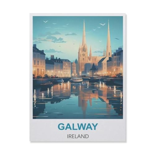 Puzzle，Galway Irland，Für Kinder Und Erwachsene Holz Personalisiertes Puzzle-Spaß-Spiel 1000pcs（75x50cm）-FG42 von YYHMKBYY