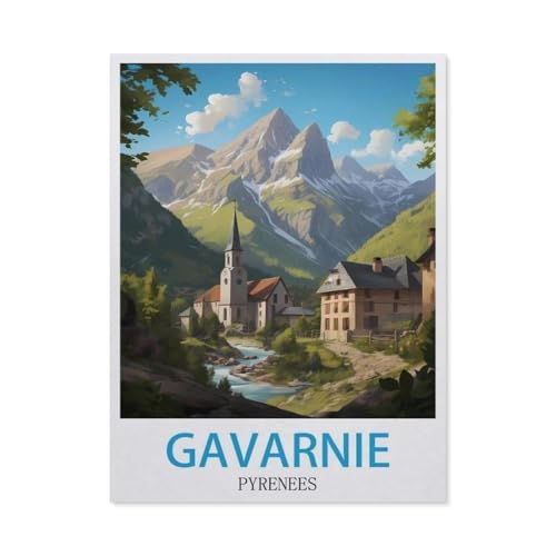 Puzzle，Gavarnie Pyrenäen，Für Kinder Und Erwachsene Holz Personalisiertes Puzzle-Spaß-Spiel 1000pcs（75x50cm）-GO88 von YYHMKBYY