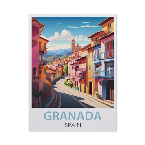 Puzzle，Granada Spanien，Für Kinder Und Erwachsene Holz Personalisiertes Puzzle-Spaß-Spiel 1000pcs（75x50cm）-EW17 von YYHMKBYY