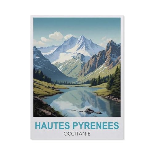 Puzzle，Hautes Pyrenees Occitanie，Für Kinder Und Erwachsene Holz Personalisiertes Puzzle-Spaß-Spiel 1000pcs（75x50cm）-GO15 von YYHMKBYY