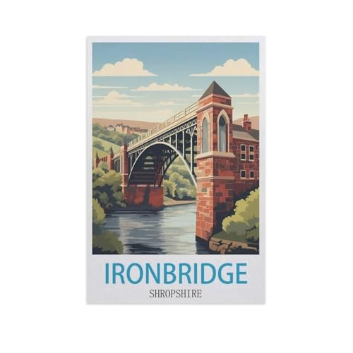 Puzzle，Ironbridge Shropshire，Für Kinder Und Erwachsene Holz Personalisiertes Puzzle-Spaß-Spiel 1000pcs（75x50cm）-GK50 von YYHMKBYY