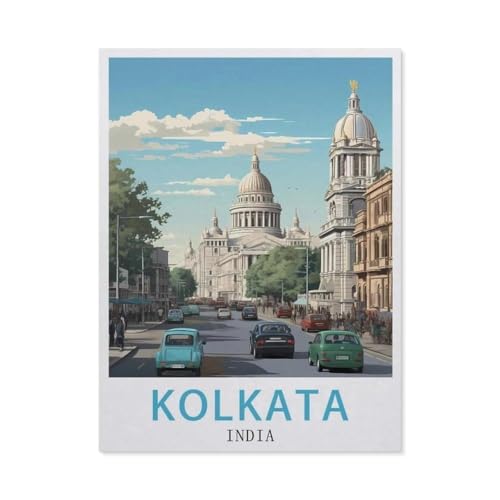 Puzzle，Kolkata Indien，Für Kinder Und Erwachsene Holz Personalisiertes Puzzle-Spaß-Spiel 1000pcs（75x50cm）-EU77 von YYHMKBYY