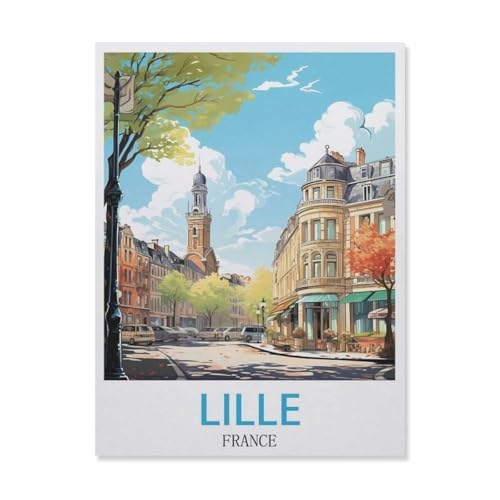 Puzzle，Lille France，Für Kinder Und Erwachsene Holz Personalisiertes Puzzle-Spaß-Spiel 1000pcs（75x50cm）-GN42 von YYHMKBYY